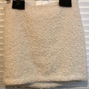 Alice & Olivia Cream Mini Skirt Wool Size 6